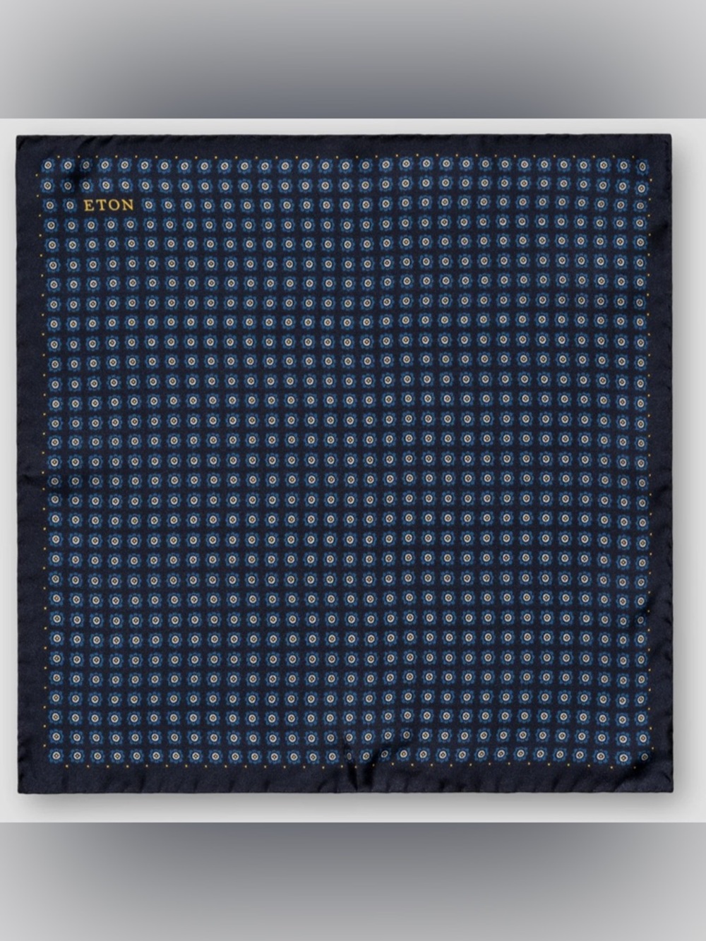 ETON Geometric Silk Pocket Square